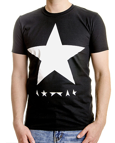 David Bowie tričko, Blackstar (White Star On Black), pánske