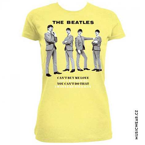 The Beatles tričko, You Can't Do That Yellow, dámske