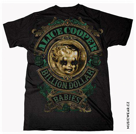 Alice Cooper tričko, Billion Dollar Baby Crest, pánske