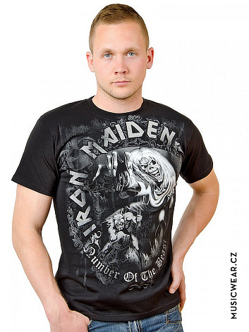 Iron Maiden tričko, NOTB Grey Tone, pánske