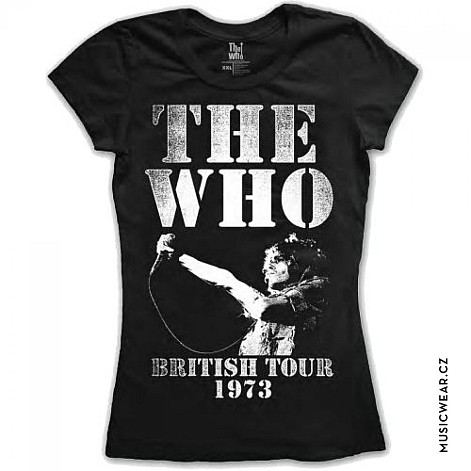 The Who tričko, British Tour 1973, dámske