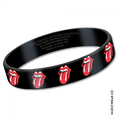 Rolling Stones silikonový náramok,Tongues