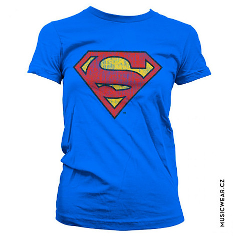 Superman tričko, Washed Shield Girly, dámske