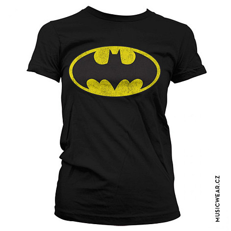Batman tričko, Distressed Logo Girly, dámske