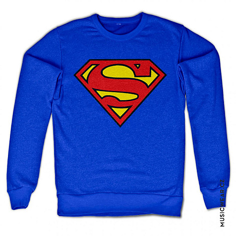 Superman mikina, Shield Sweatshirt Blue, pánska