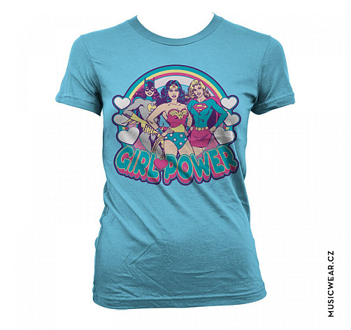 Superman tričko, Girlpower Girly Skyblue, dámske