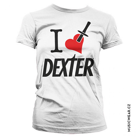 Dexter tričko, I Love Dexter Girly, dámske