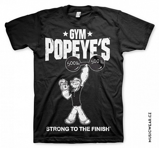 Pepek námořník tričko, Popeyes Gym, pánske