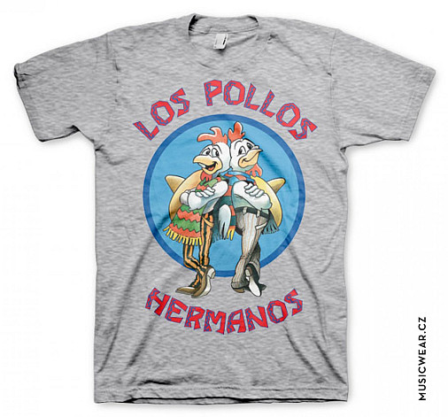 Breaking Bad tričko, Los Pollos Hermanos Grey, pánske
