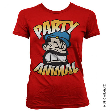 Pepek námořník tričko, Brutos Party Animal Girly, dámske