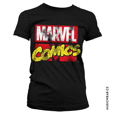 Marvel Comics tričko, Retro Logo Girly, dámske