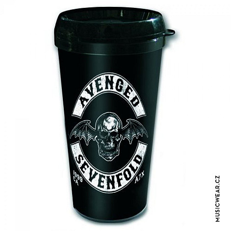 Avenged Sevenfold cestovný hrnček 330ml, Death Bat Crest