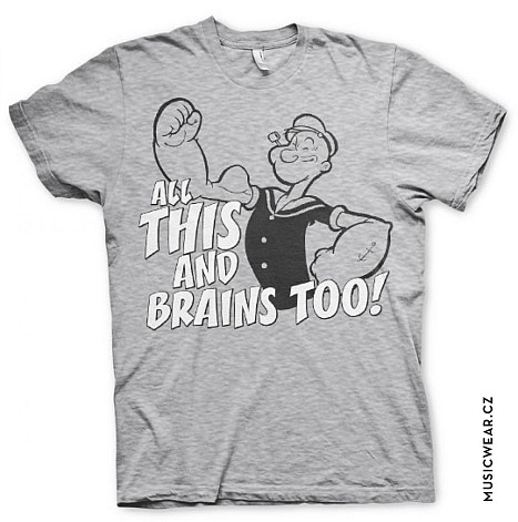 Pepek námořník tričko, All This And Brains Too, pánske
