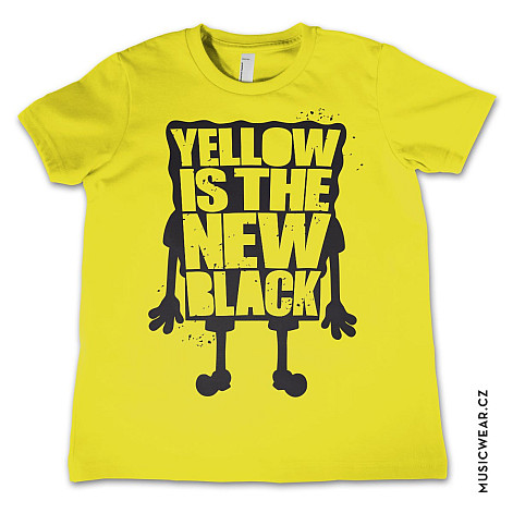 SpongeBob Squarepants tričko, Yellow Is The New Black Kids, detské