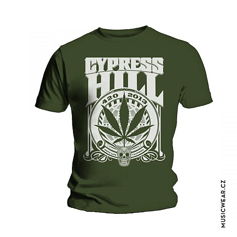 Cypress Hill tričko, 420 2013 Khaki, pánske