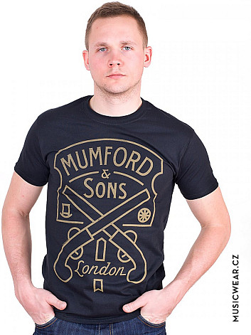 Mumford & Sons tričko, Pistol Label, pánske