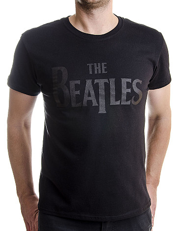 The Beatles tričko, Drop T Logo Black, pánske