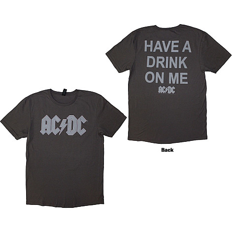 AC/DC tričko, Have A Drink On Me BP Grey, pánske