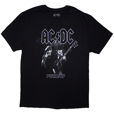 AC/DC tričko, PWRD-UP B&W Photo Black, pánske - velikost XL