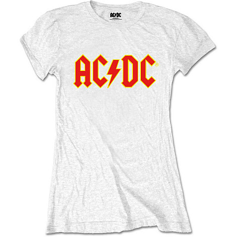 AC/DC tričko, Logo White Girly, dámske