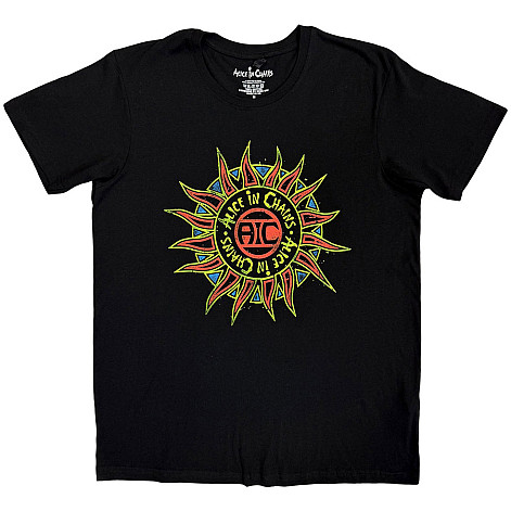 Alice in Chains tričko, Sun Logo Black, pánske