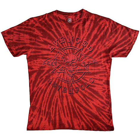 Avenged Sevenfold tričko, Pent Up Dip Dye Red, pánske