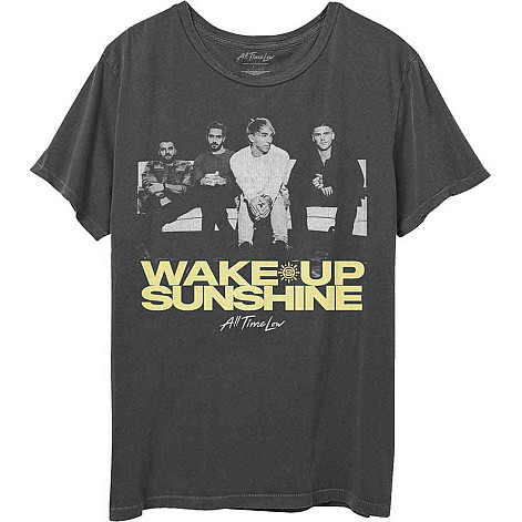 All Time Low tričko, Faded Wake Up Sunshine Charcoal Grey, pánske