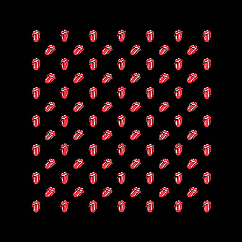 Rolling Stones šatka, Tongues 55 x 55cm