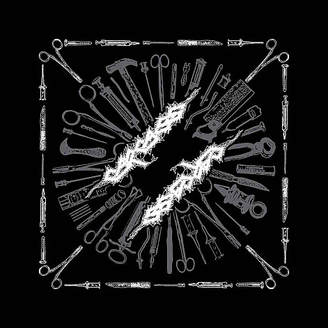 Carcass bavlněný šatka 55x55 cm, Tools Black
