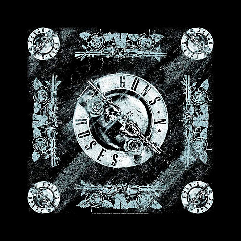 Guns N Roses bavlněný šatka 55 x 55cm, Logo Black