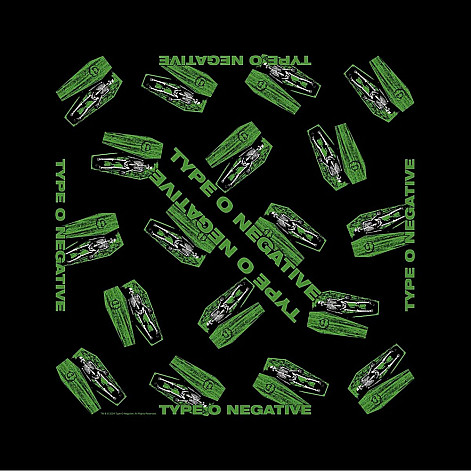 Type O Negative bavlněný šatka 55 x 55cm, Coffins Black