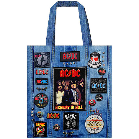 AC/DC nákupná taška Eco PES 40x40 cm/260g, Highway To Hell Multicolor