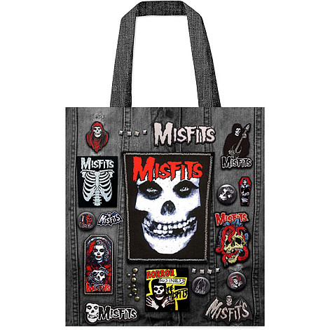 Misfits nákupná taška Eco PES 40x40 cm/260g, Fiend Multicolor