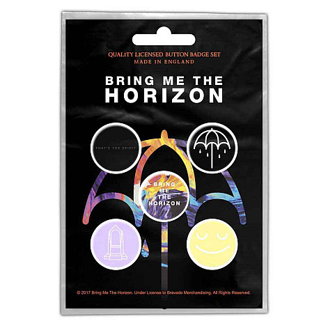 Bring Me The Horizon sada 5-ti placok průměr 25 mm, That's the Spirit