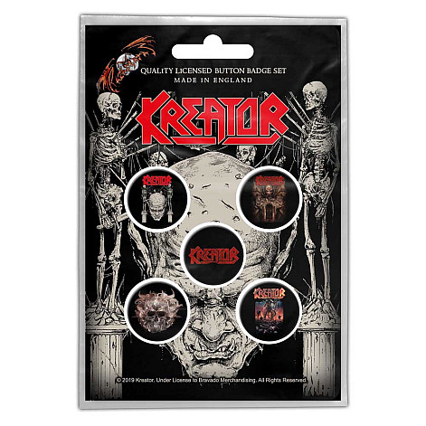 Kreator sada 5-ti placok 25 mm, Skull & Skeletons