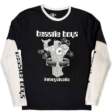 Beastie Boys tričko dlhý rukáv, Intergalactic Robot Black & White, pánske