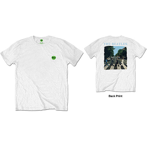 The Beatles tričko, Abbey Road & Logo BP White, pánske