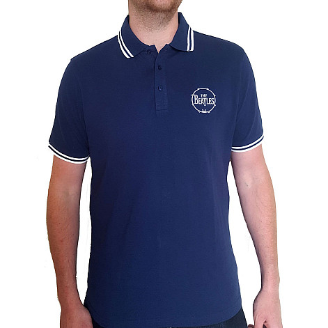 The Beatles tričko, Drum logo Polo Navy, pánske