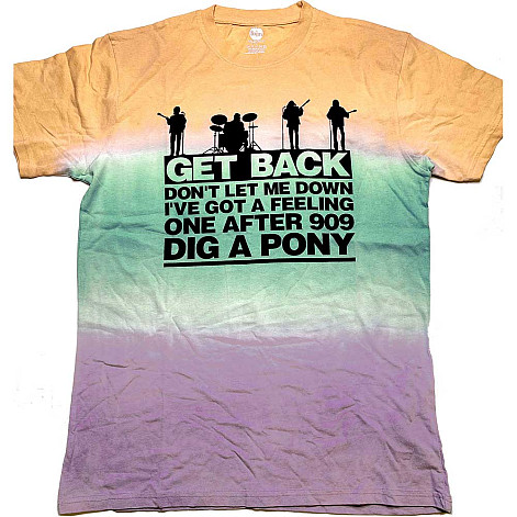 The Beatles tričko, Get Back Gradient Dip-Dye, pánske