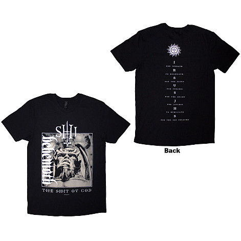 Behemoth tričko, The Shit Ov God Vertical Logo Cover BP Black, pánske