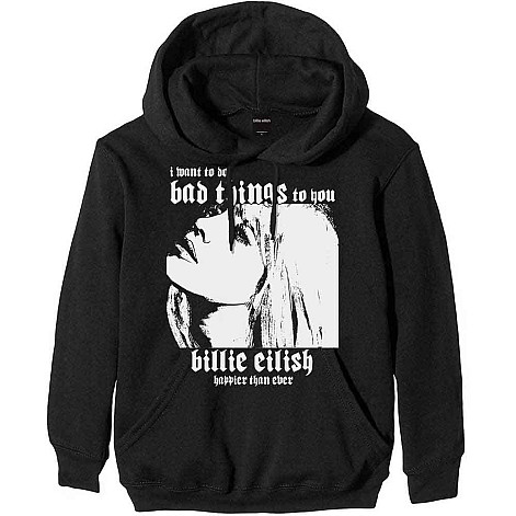 Billie Eilish mikina, Bad Things Black, pánska