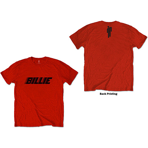 Billie Eilish tričko, Racer Logo & Blohsh Red BP, pánske