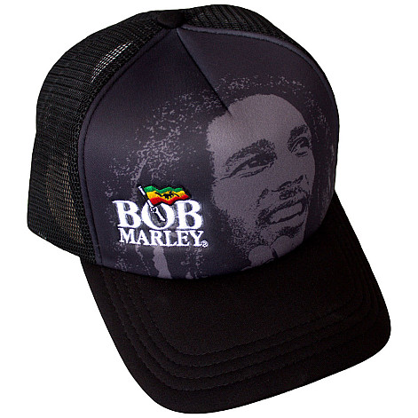 Bob Marley šiltovka, Logo & Face Mesh Black, unisex
