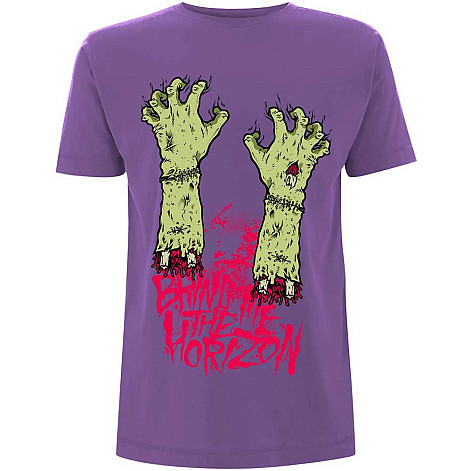 Bring Me The Horizon tričko, Zombie Hands Purple, pánske