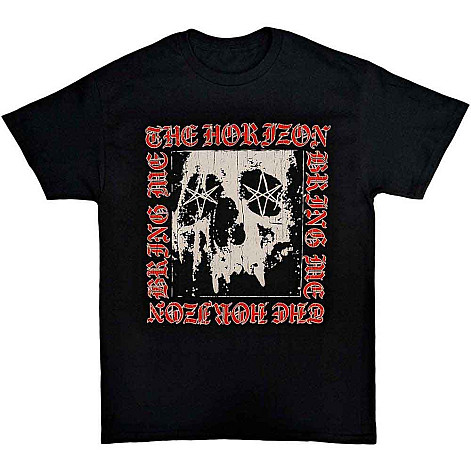 Bring Me The Horizon tričko, Metal Logo Skull Black, pánske