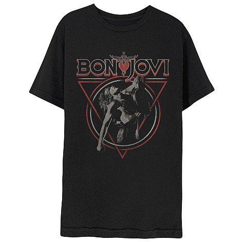 Bon Jovi tričko, Triangle Overlap Black, pánske