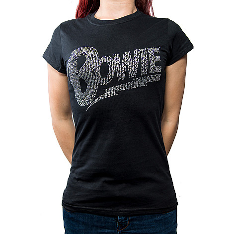 David Bowie tričko, Flash Logo Diamante, dámske