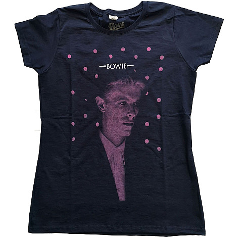 David Bowie tričko, Dots Girly Navy, dámske