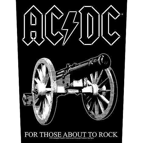 AC/DC nášivka na chrbát 30x27x36 cm, For Those About To Rock