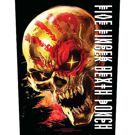 Five Finger Death Punch nášivka na chrbát 30x27x36 cm, And Justice for None